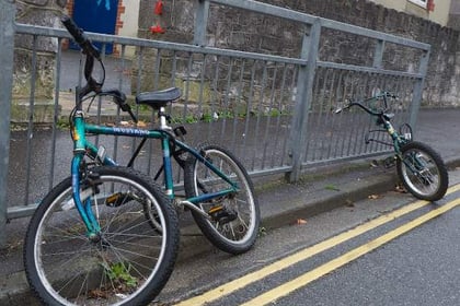 End to man’s bicycle protest against ‘bad  parking’ parents outside Newton Abbot school