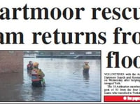 Dartmoor rescue team return from floods