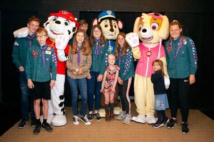 Cartoon canines Scouts’ special guests