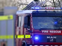 Bovey Tracey crew join battle against forage harvester fire this afternoon