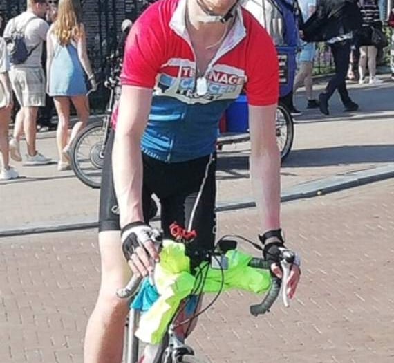 Teenage cyclist's Euro-marathon for cancer charity