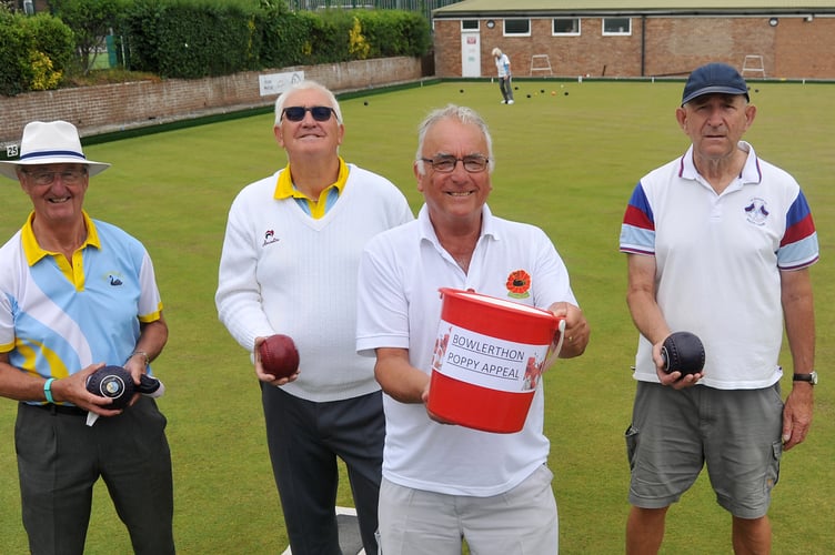 Photo: Steve Pope. MDA180622B_SP002
Marina Bowling Club, Dawlish. Richard Haywood bowlathon. 