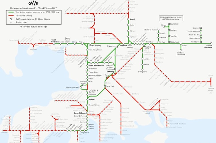 GWR Strike services operating