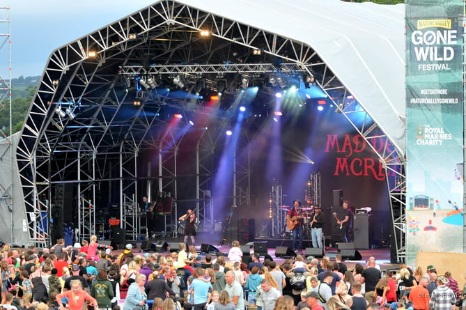 ©StevePope/MDA. Mad Dog Mcrea playing at the Nature Valley Gone Wild Festival at Powderham Castle