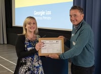 Inspirational teacherGeorgie wins award