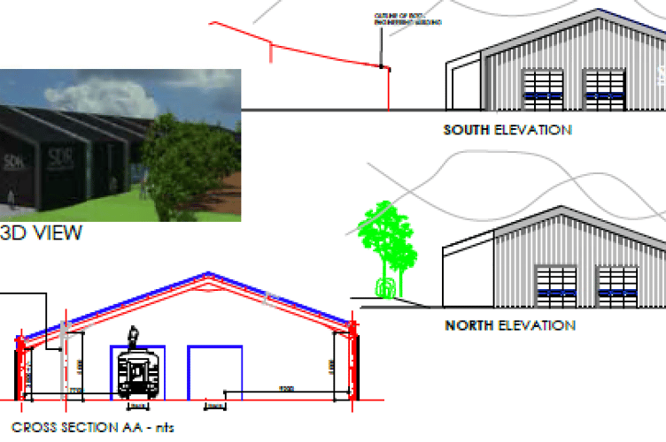 South Devon Railway Trust have submitted plans which include the construction of a new loco restoration shed, a new car park and associated landscaping.