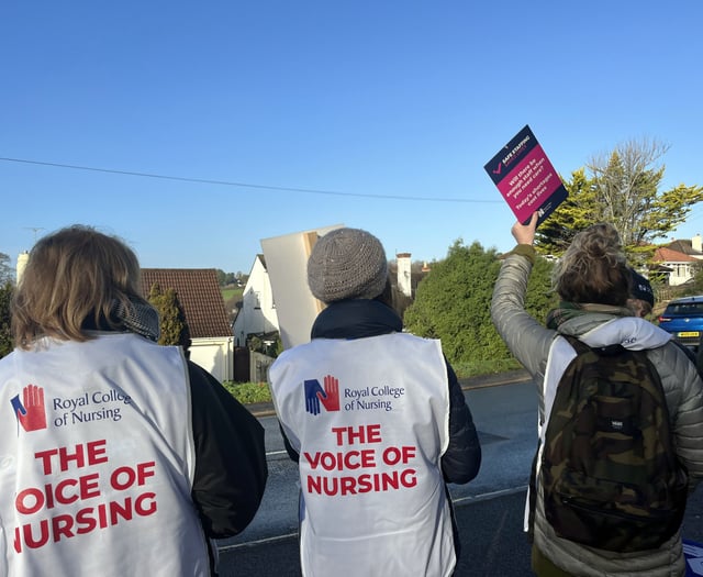 Nurses on strike today across Devon