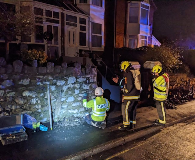 Dramatic pictures as homes evacuated in gas leak