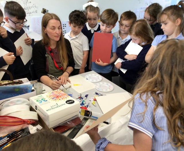 Pupils get an emotive art lesson