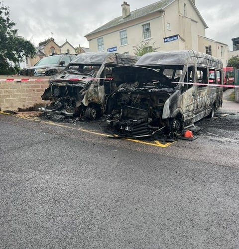 Fundraising effort starts to help Dawlish Community Transport after arson attack 