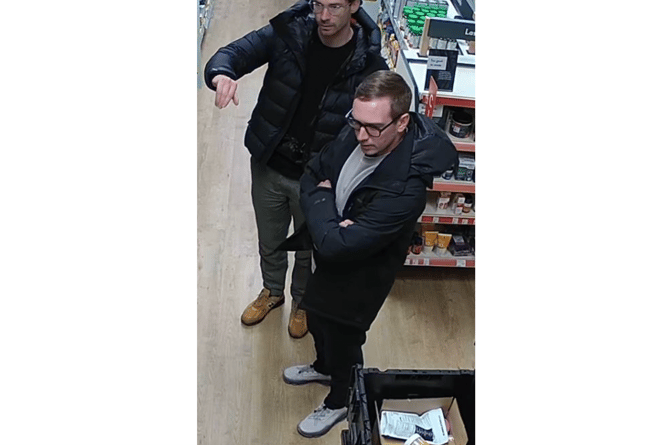 Can you identify these men? Police seek help after high-value Newton Abbot theft 