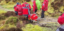 Injured walker rescued from moor 