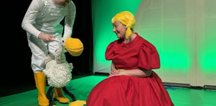 Artist's Goose character adapted for stage show 