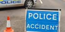 Crash forces road closure