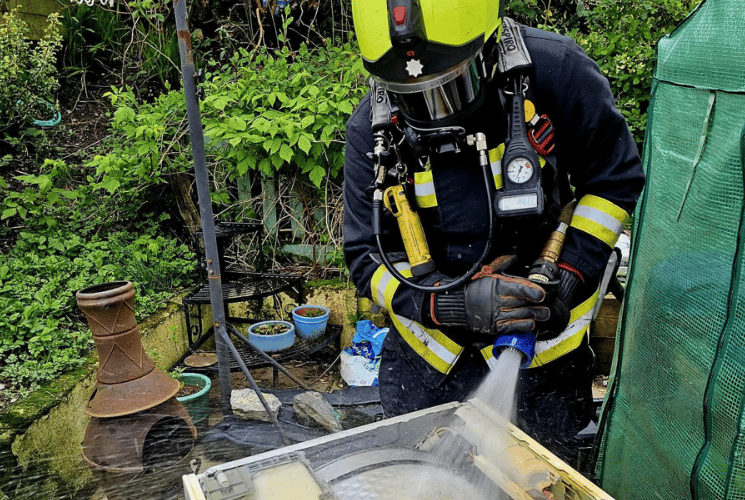 Firefighters called in after tumble dryer catches fire 