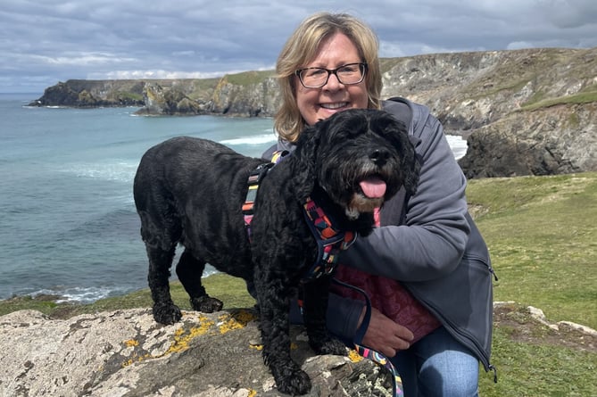 Beverley Pears and dog Lola 