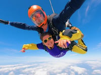 Brave skydivers raised more than £6,000