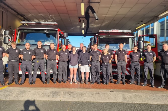 Accident victim thanks Newton Abbot firefighters who saved him