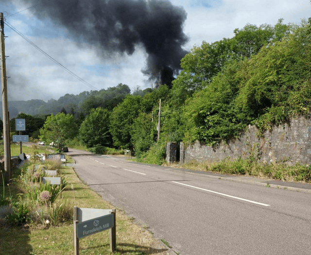 Five fire engines in attendance at workshop fire near Buckfastleigh