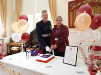 Volunteers celebrate award presentation 