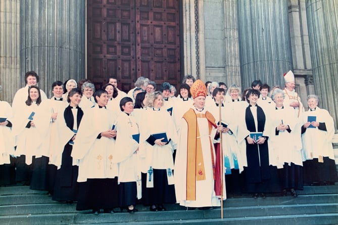 1994 ordination of women at Exeter Cathedral. Photo courtesy Jane Wilson 