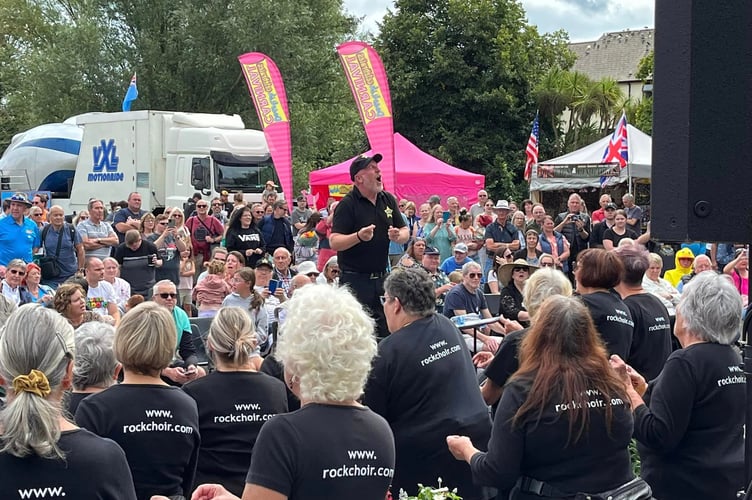 Rock Choir performing at last year's carnival 