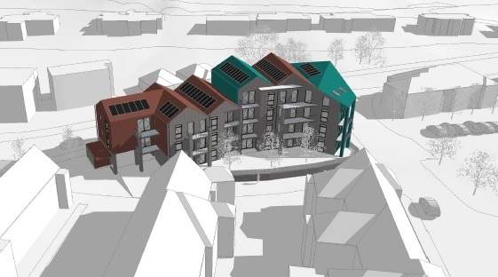 Kingsteignton Road building scheme. Photo Teignbridge Council. 