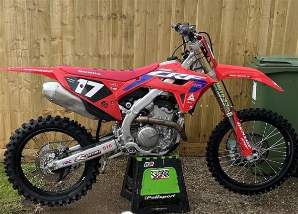 The stolen off-road Honda. Photo Devon and Cornwall police