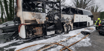 National Express coach burnt out after fire 