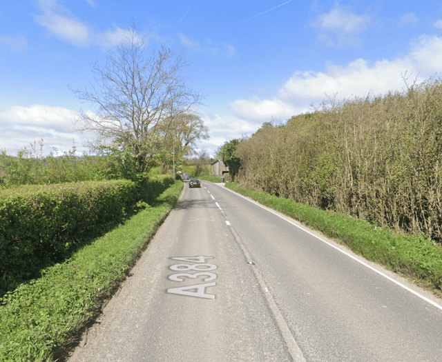 Two taken to hospital after A384 crash 