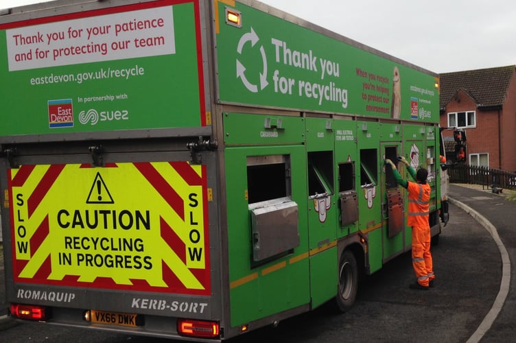 A recycling lorry. Photo LDRS