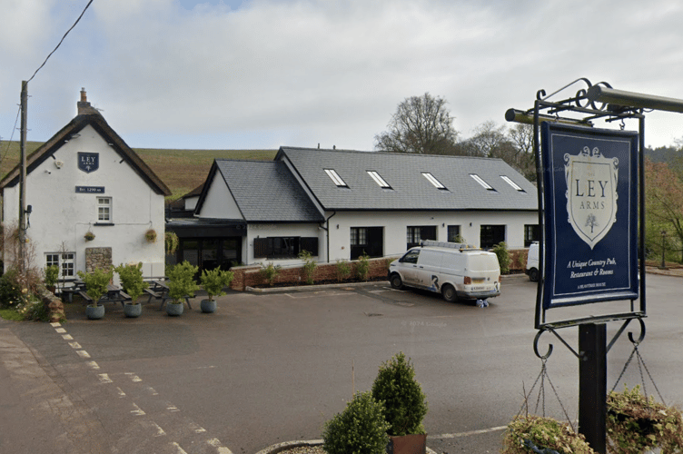 The popular village pub is just off the A38